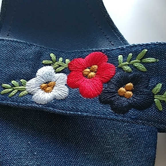 Kenneth kole reaction denim lace up heels - Picture 2 of 4